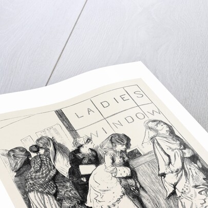 Ladies' Window at the New York Post Office, 1870 by Anonymous