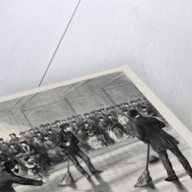 Prince Arthur Opening the Caledonia Curling Rink at Montreal, Canada, 1870 by Anonymous