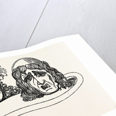 Tragic Masks from Pompeii Italy by Anonymous