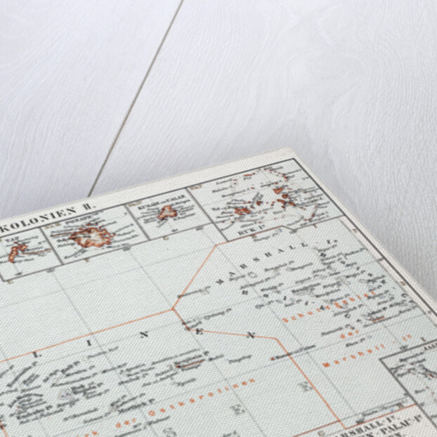 Map of German Colonies German New Guinea 1899 by Anonymous
