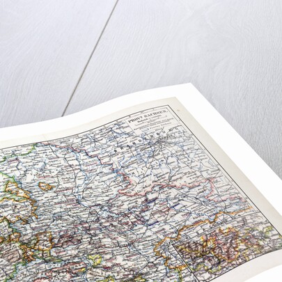 Map of Sachsen-Anhalt Sachsen Saxony Germany 1899 by Anonymous