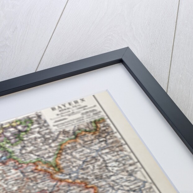 Map of the Northern Part of Bavaria Germany 1899 by Anonymous