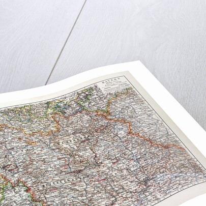 Map of the Northern Part of Bavaria Germany 1899 by Anonymous