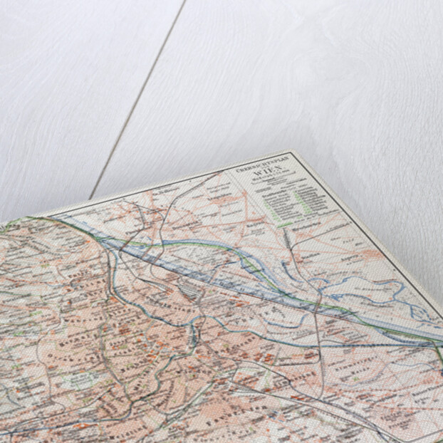 Map of Vienna Austria 1899 by Anonymous