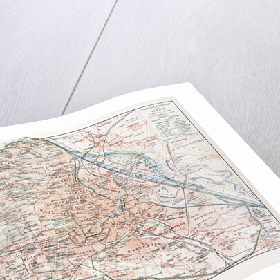 Map of Vienna Austria 1899 by Anonymous