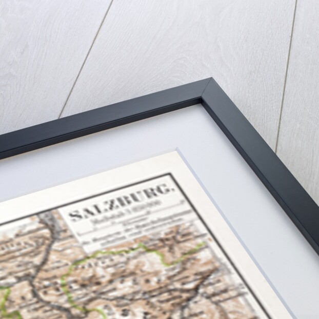 Map of Salzburg Austria 1899 by Anonymous