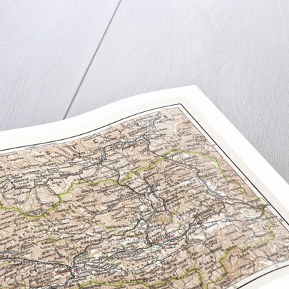 Map of Kärnten Austria 1899 by Anonymous