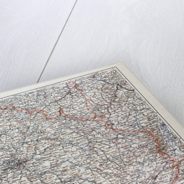 Map of the North Eastern Part of France 1899 by Anonymous