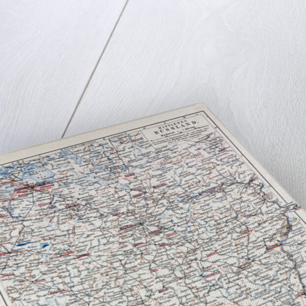 Map of Central Russia 1899 by Anonymous