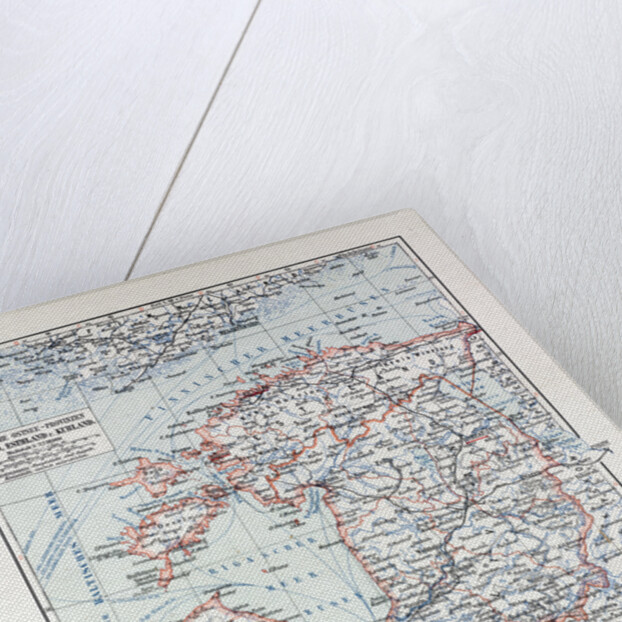 Map of Estland Letland Lithuania 1899 by Anonymous