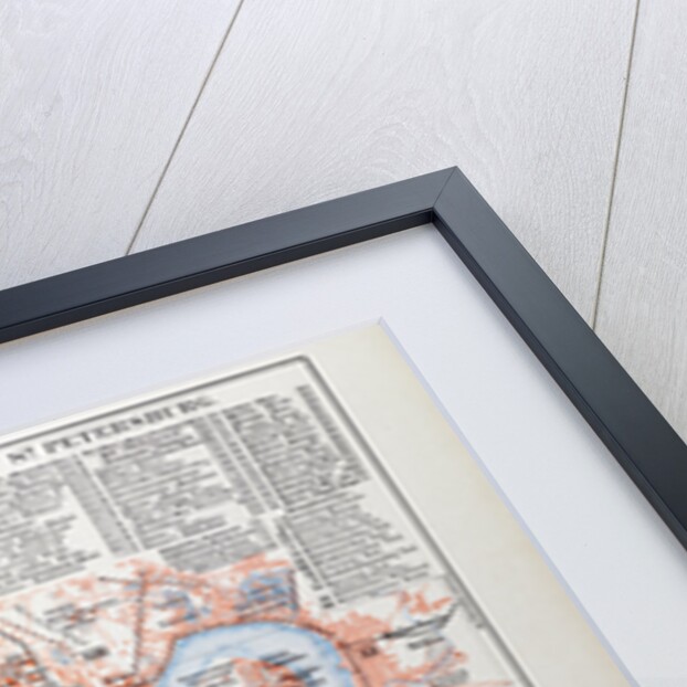 Map of St. Petersburg Russia 1899 by Anonymous