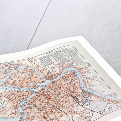Map of St. Petersburg Russia 1899 by Anonymous