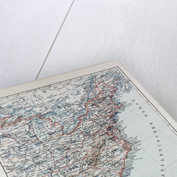 Map of the Eastern Part of the United States of America 1899 by Anonymous