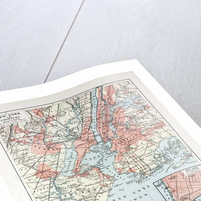 Map of New York, United States of America 1899 by Anonymous