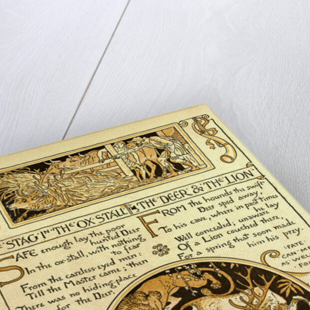 The Stag in the Ox Stall the Deer and the Lion by Anonymous