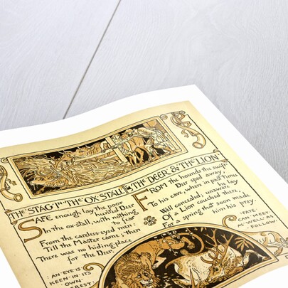 The Stag in the Ox Stall the Deer and the Lion by Anonymous