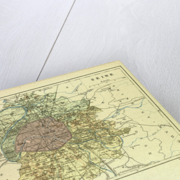 Map of Seine France by Anonymous