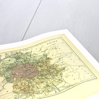 Map of Seine France by Anonymous