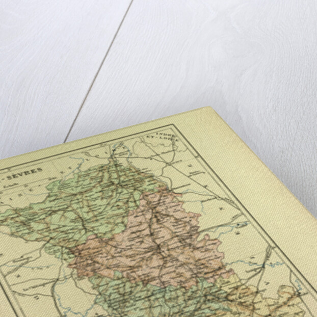 Map of Deux-Sèvres France by Anonymous