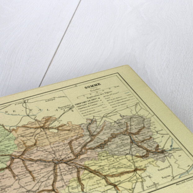 Map of Somme France by Anonymous