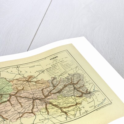 Map of Somme France by Anonymous