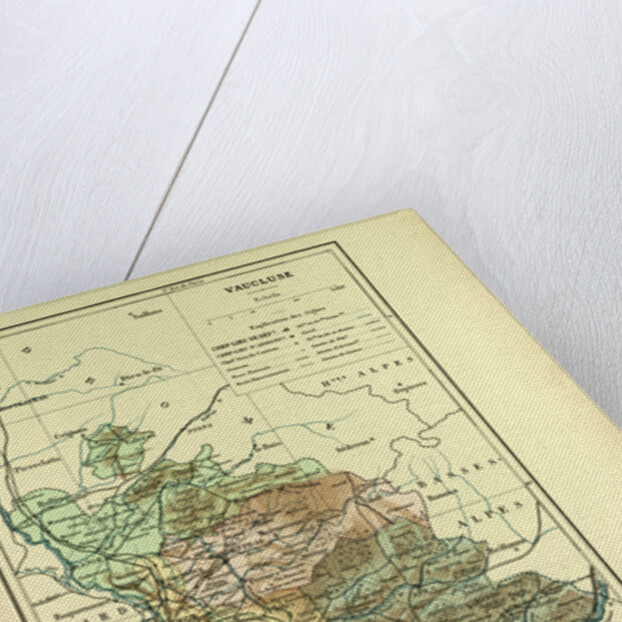 Map of Vaucluse France by Anonymous