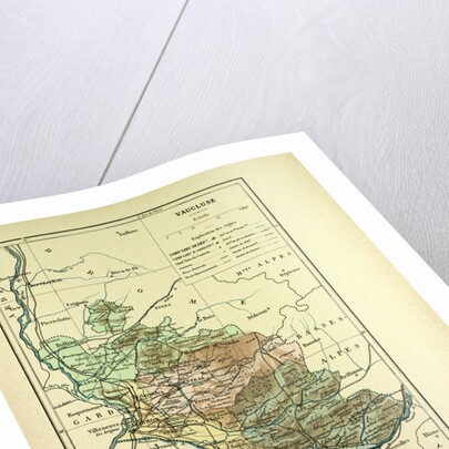 Map of Vaucluse France by Anonymous