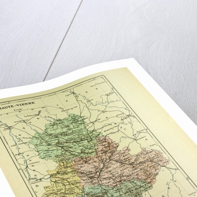 Map of Haute-Vienne France by Anonymous