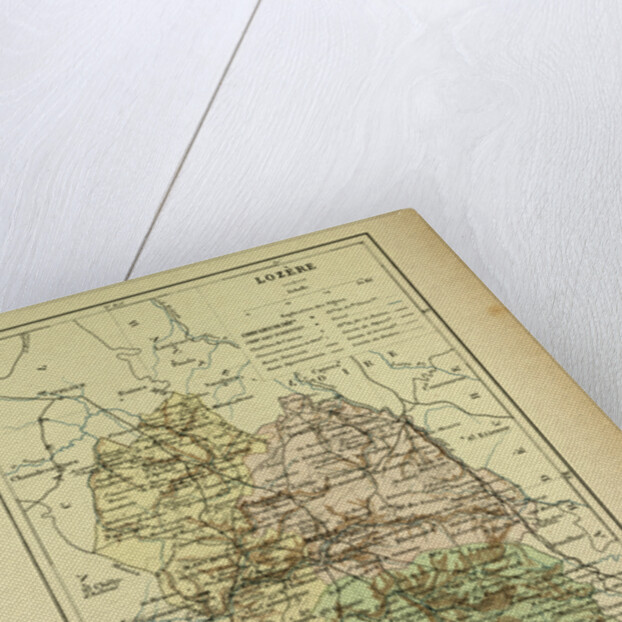 Map of Lozère France by Anonymous