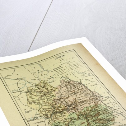 Map of Lozère France by Anonymous