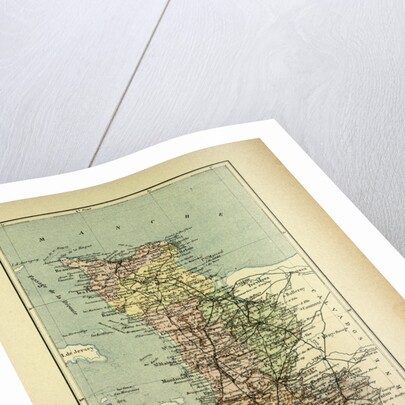 Map of Manche France by Anonymous