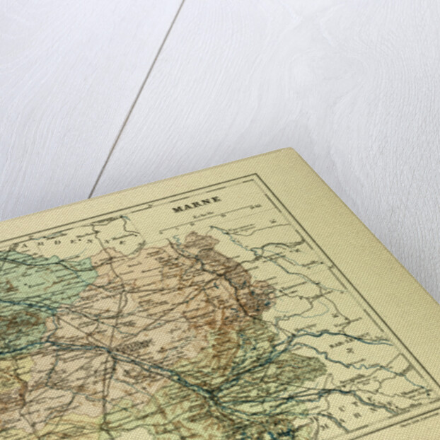 Map of Marne France by Anonymous