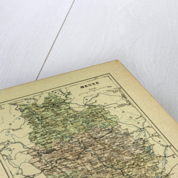 Map of Meuse France by Anonymous