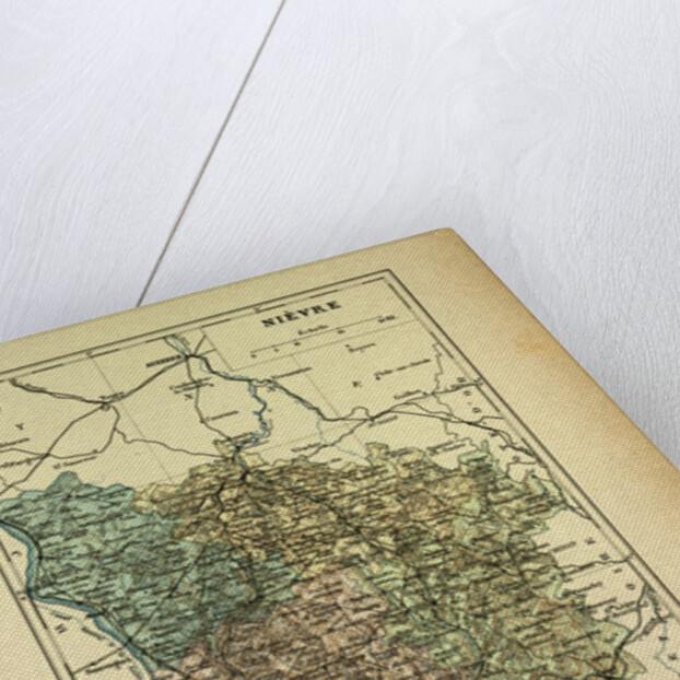 Map of Nièvre France by Anonymous