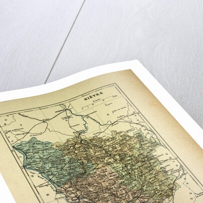 Map of Nièvre France by Anonymous