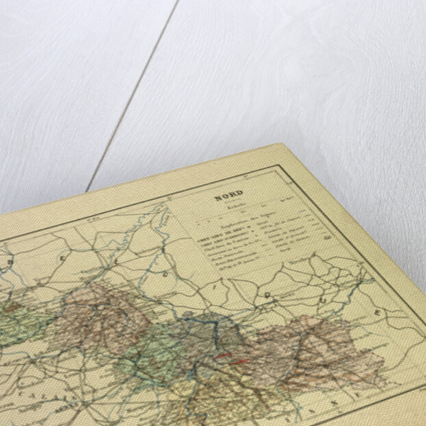 Map of the North West of France by Anonymous