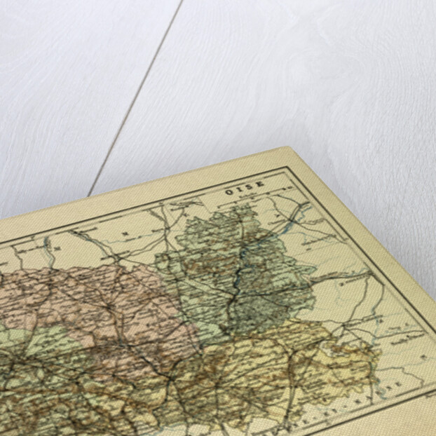 Map of Oise France by Anonymous