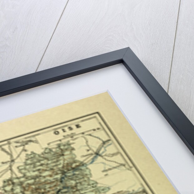 Map of Oise France by Anonymous