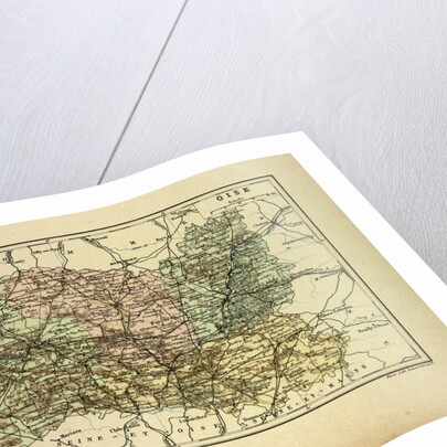 Map of Oise France by Anonymous