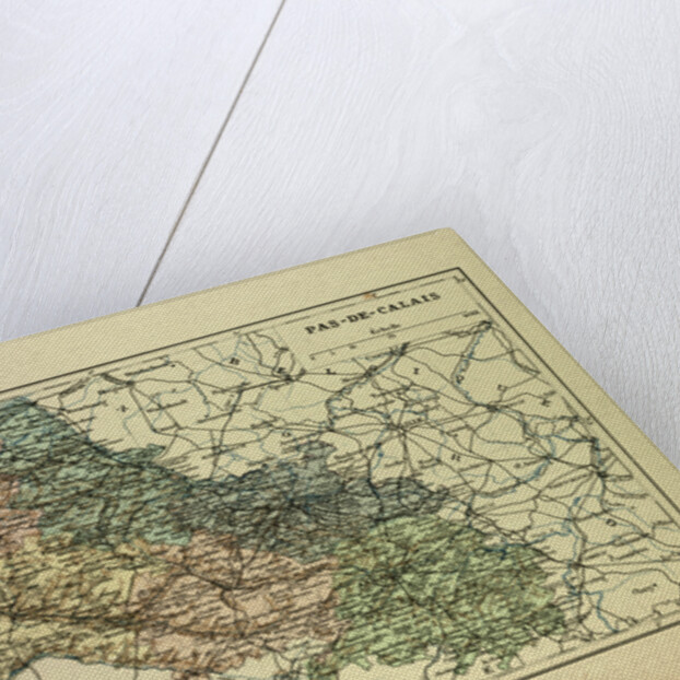 Map of Pas-De-Calais France by Anonymous