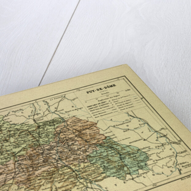 Map of Puy-De-Dôme France by Anonymous