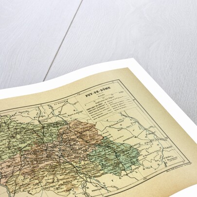 Map of Puy-De-Dôme France by Anonymous