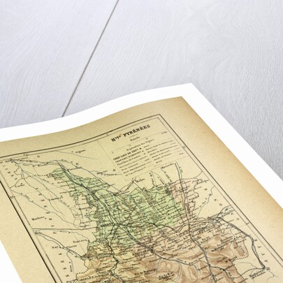 Map of Hautes Pyrénées France by Anonymous