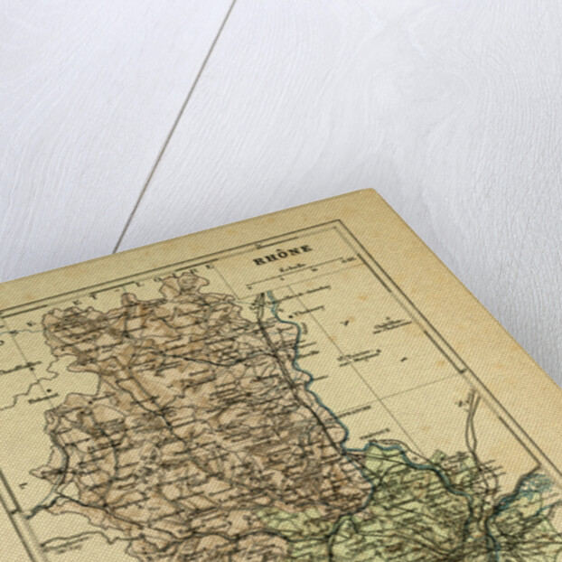 Map of Rhône France by Anonymous