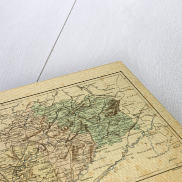Map of Haute-Saône France by Anonymous