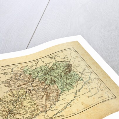 Map of Haute-Saône France by Anonymous