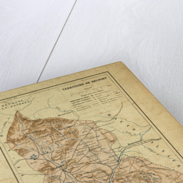 Map of Territoire De Belfort France by Anonymous