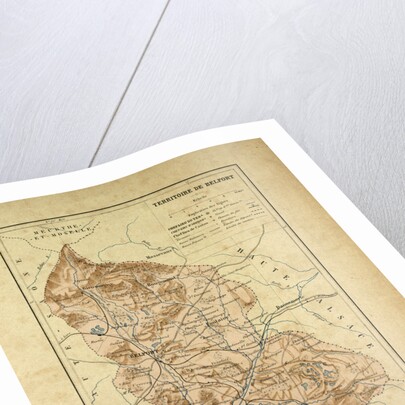 Map of Territoire De Belfort France by Anonymous