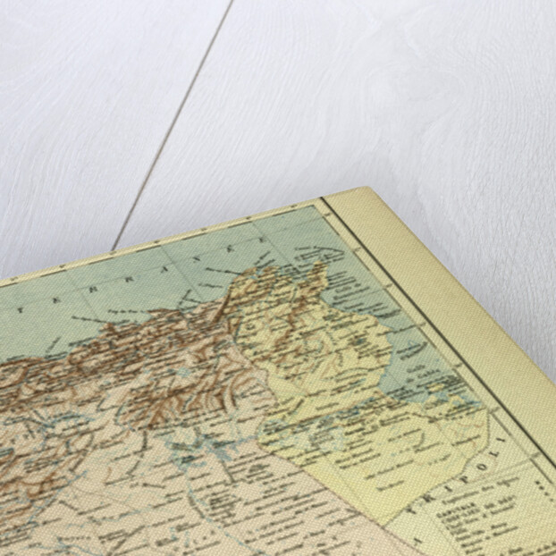 Map of Algeria and Tunisia by Anonymous
