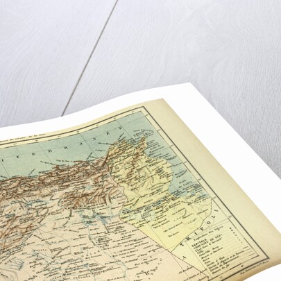 Map of Algeria and Tunisia by Anonymous